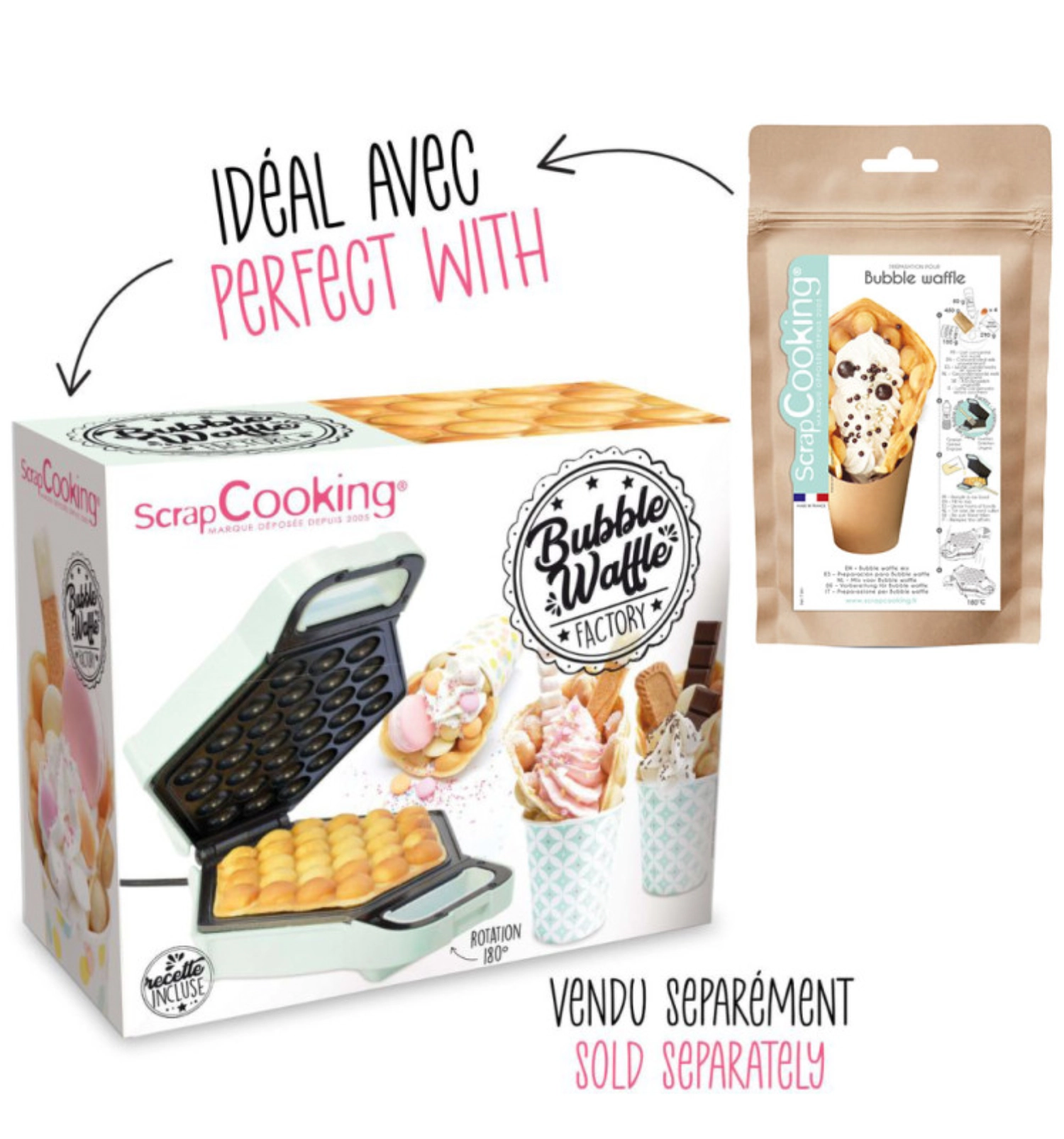 Fertigmischung für Bubble Waffeln