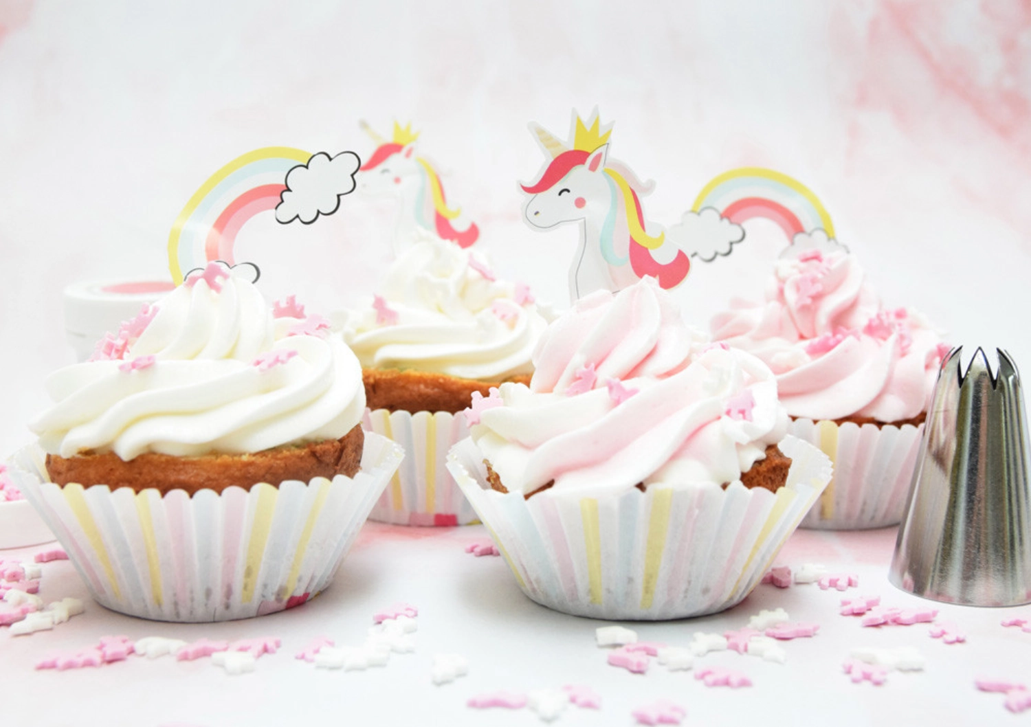 Zuckerstreusel Einhorn und Herz