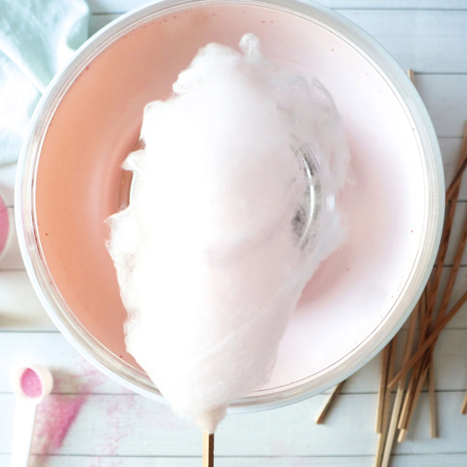 Barbe à papa rose roses 400g