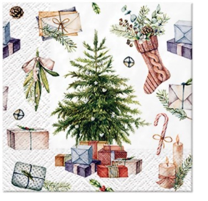 Servietten Cocktail 20x christmas at home, 25x25cm