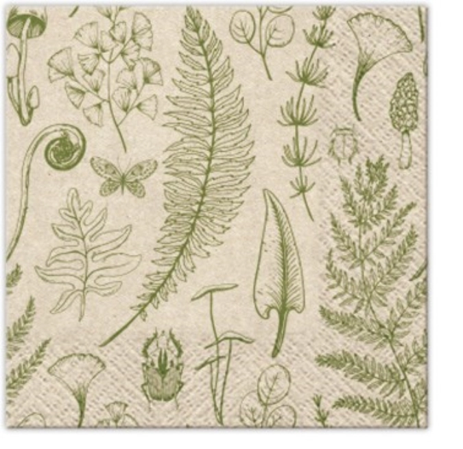 Servietten Cocktail 20x We Care forest nature, 25x25cm