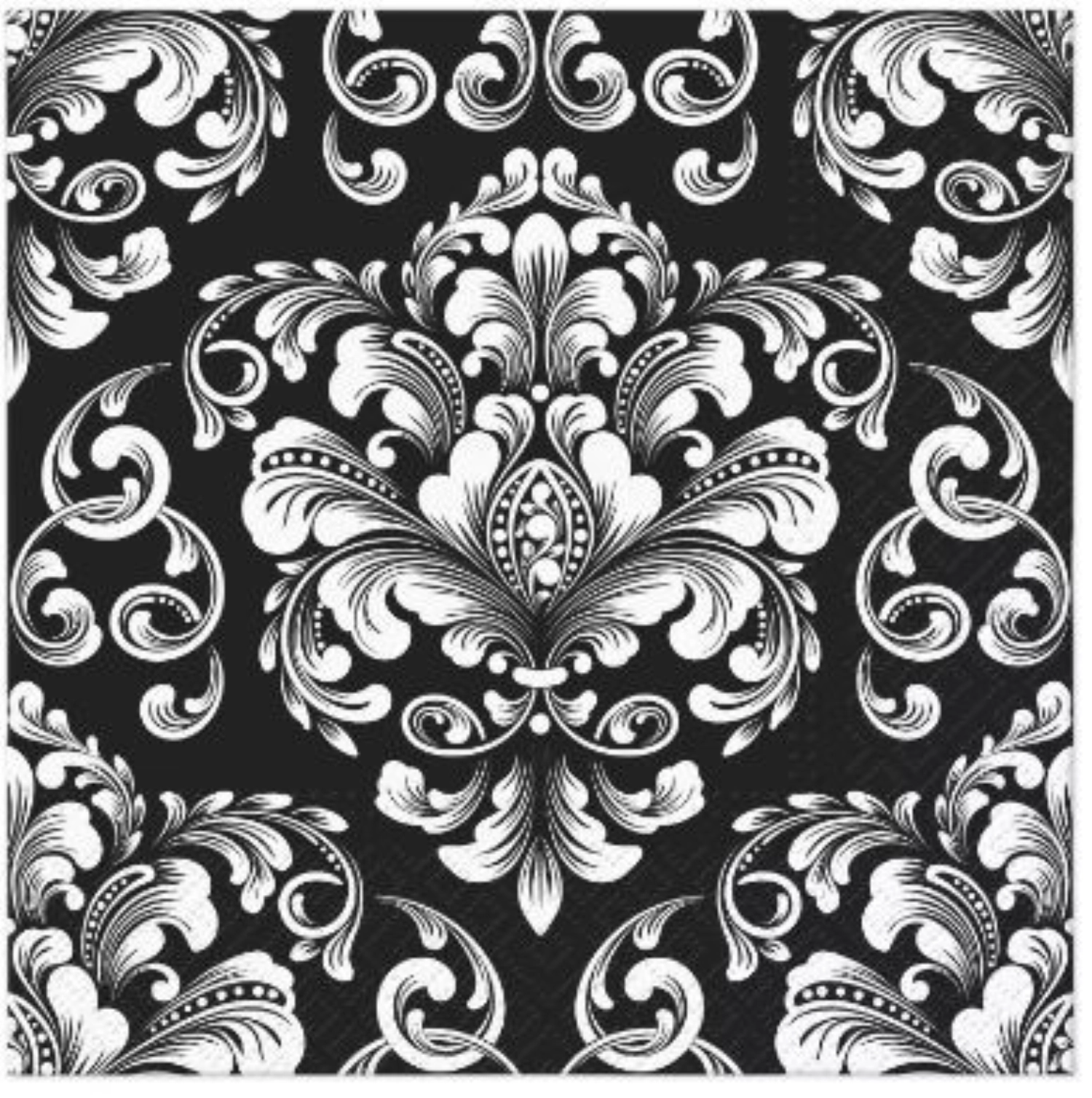 Servietten Lunch 20x Beautiful Moments black , 33x33cm