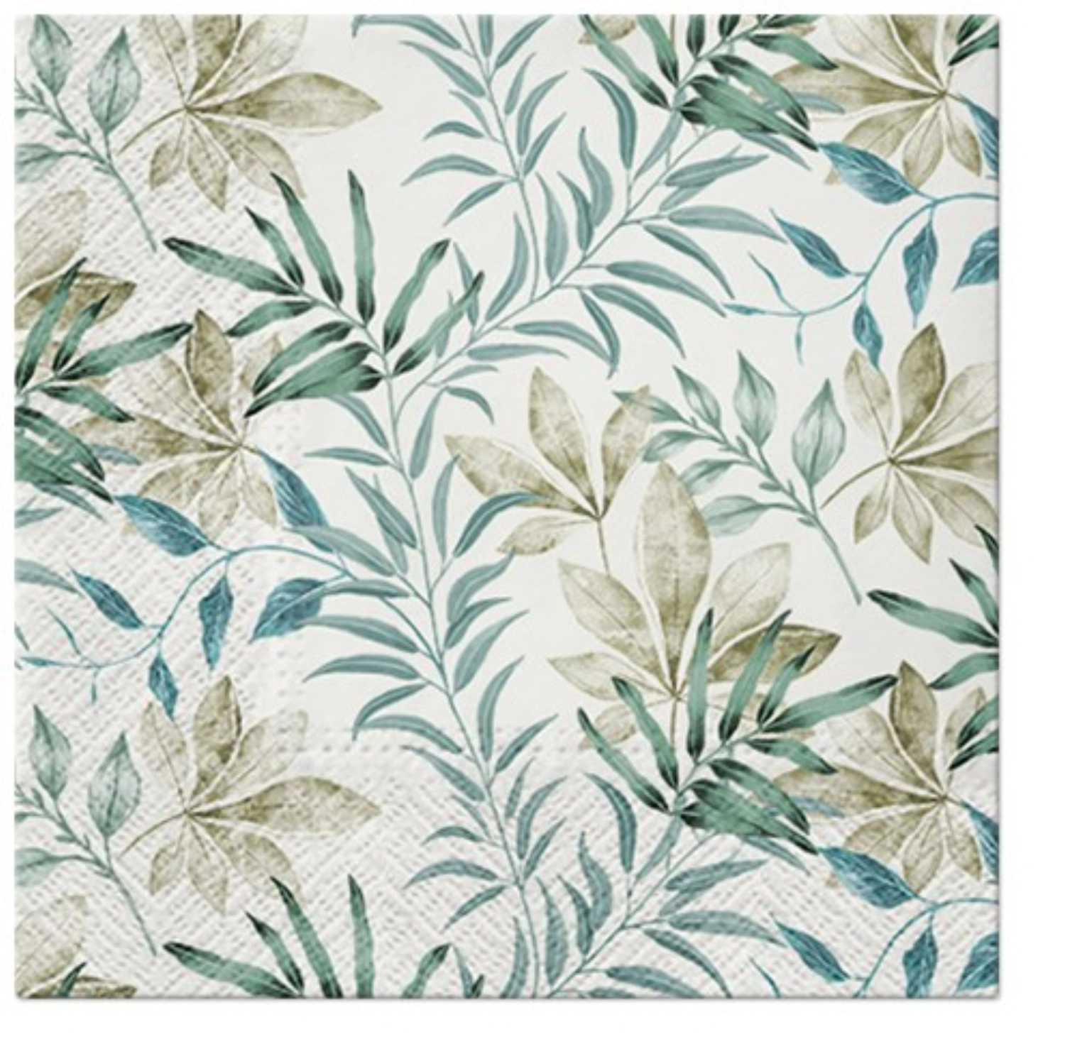 Serviettes de table lunch 20x natural flow, 33x33cm