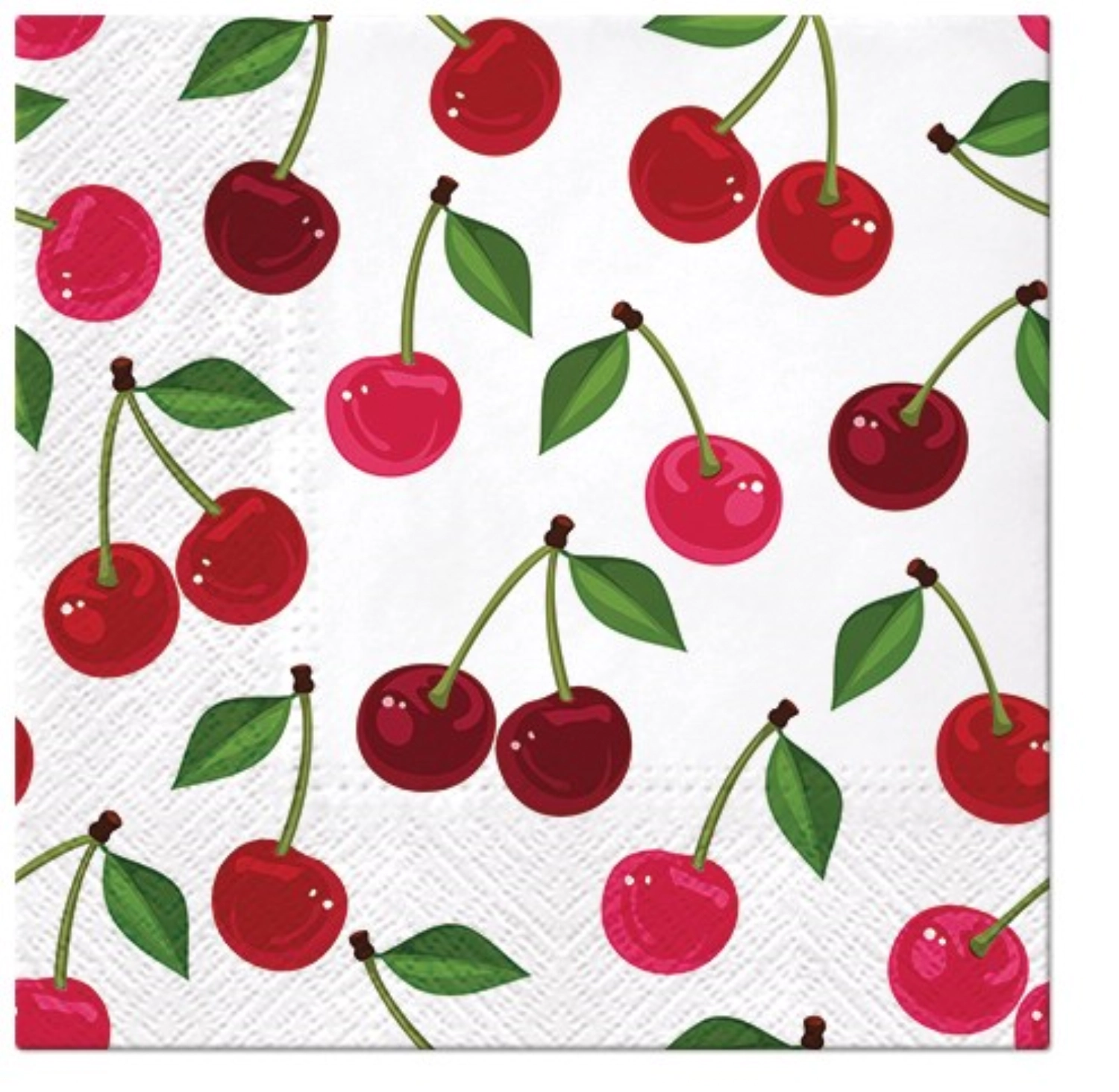 Servietten Lunch 20x Cherries, 33x33cm