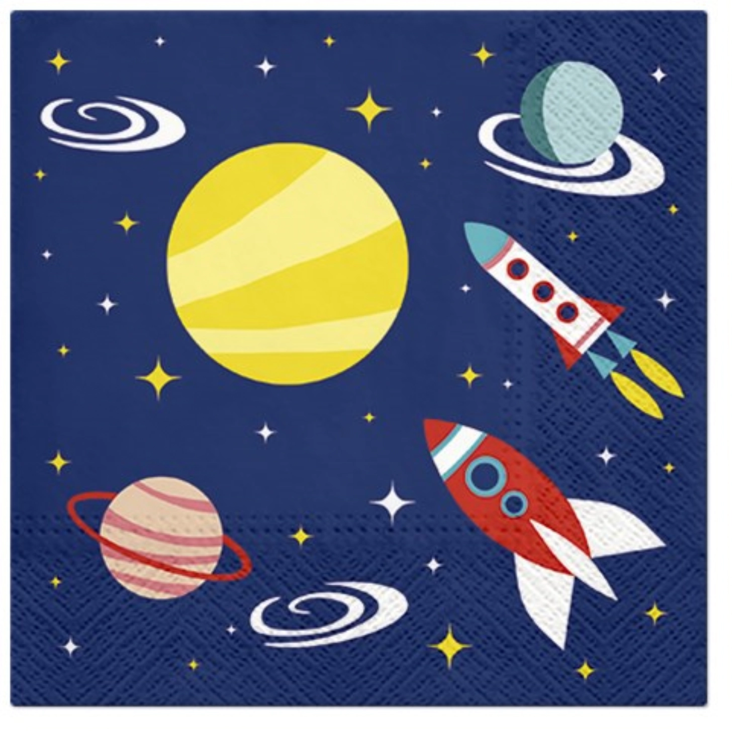 Serviettes de table lunch 20x espace, 33x33cm