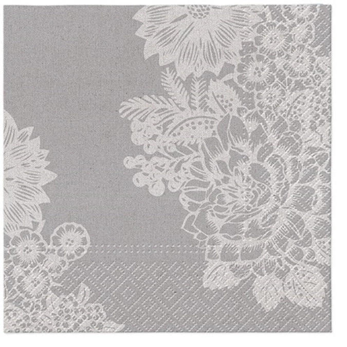 Servietten Lunch 20x Lovely Lace, 33x33cm