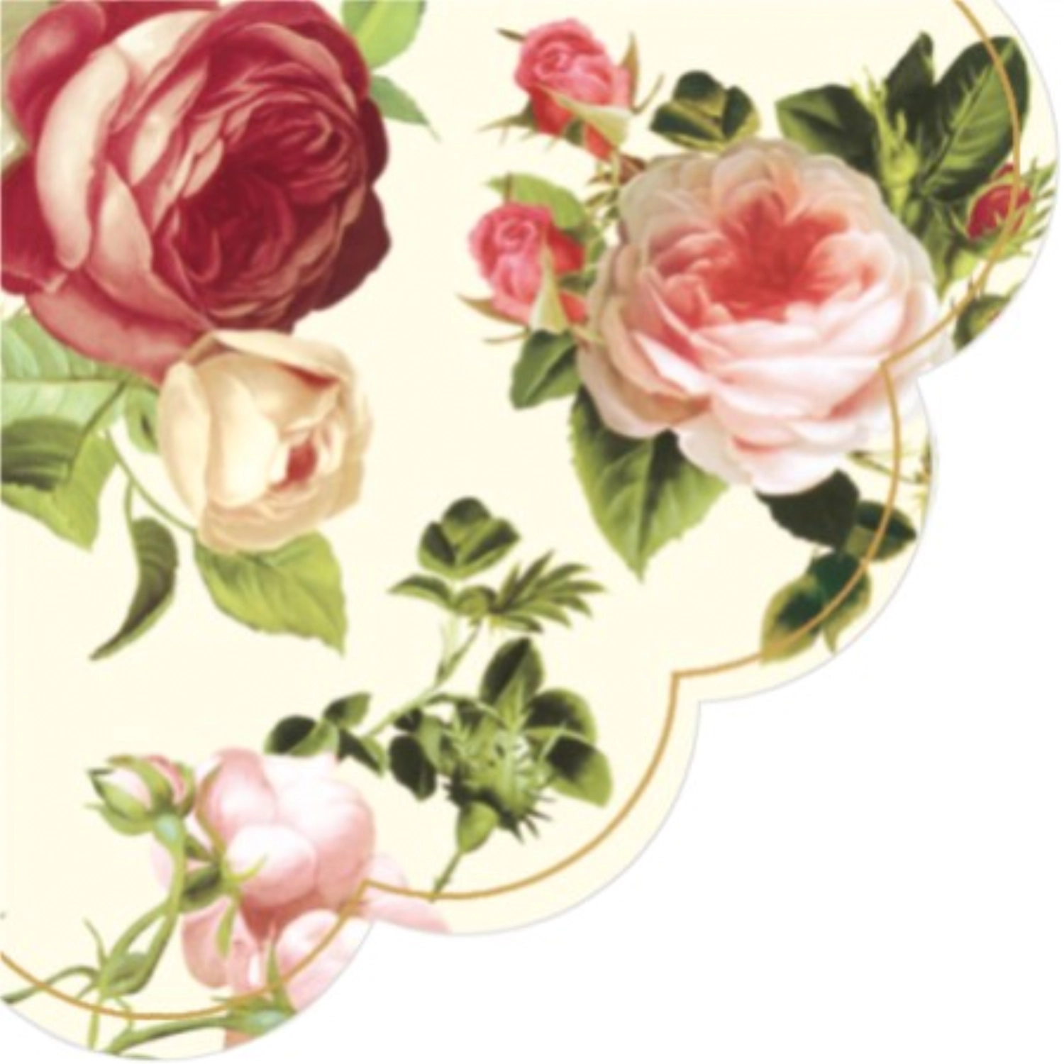 Serviettes round 12x rosalia r, ø 32cm