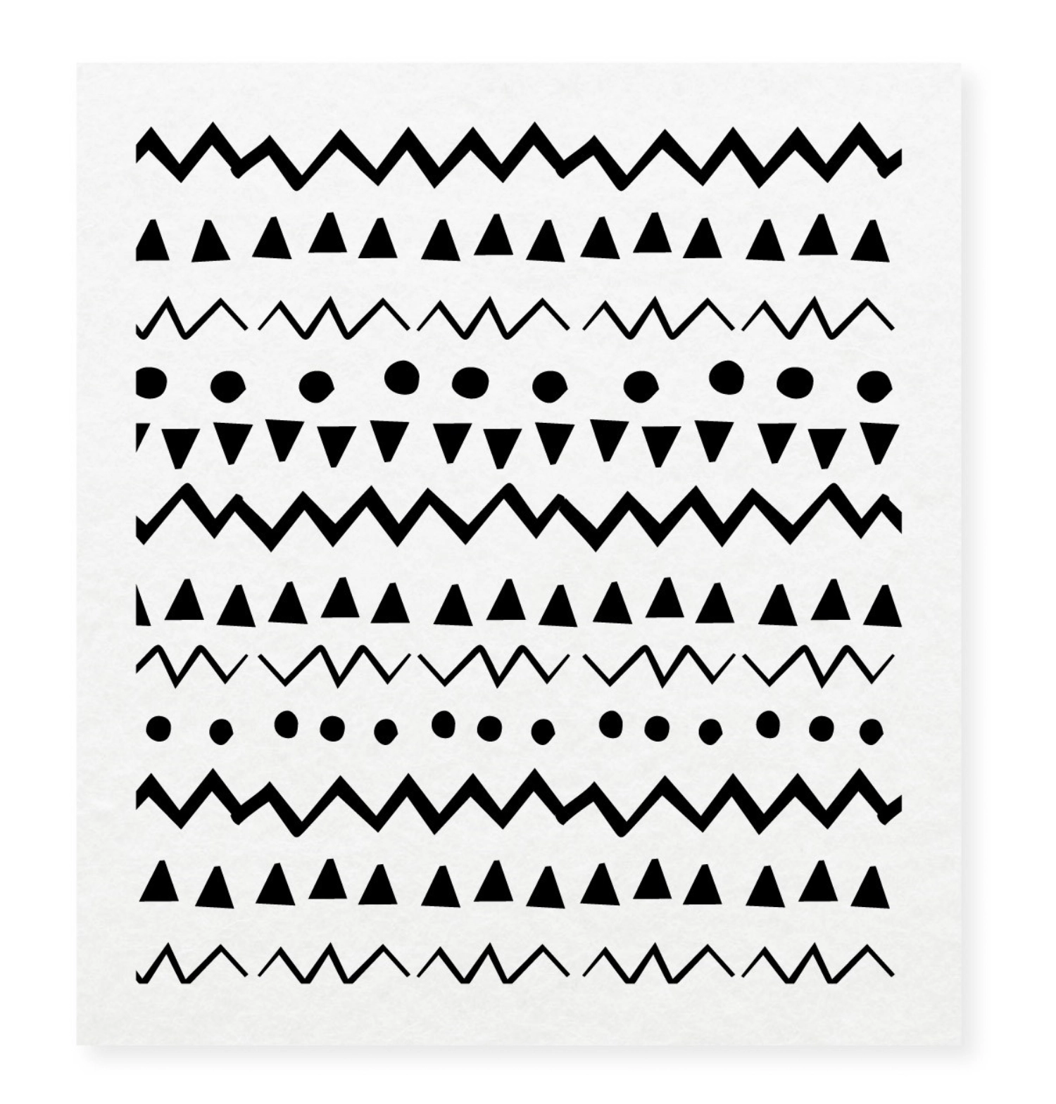 2er Set Schwammlappen Ethno, wiederverwendbar