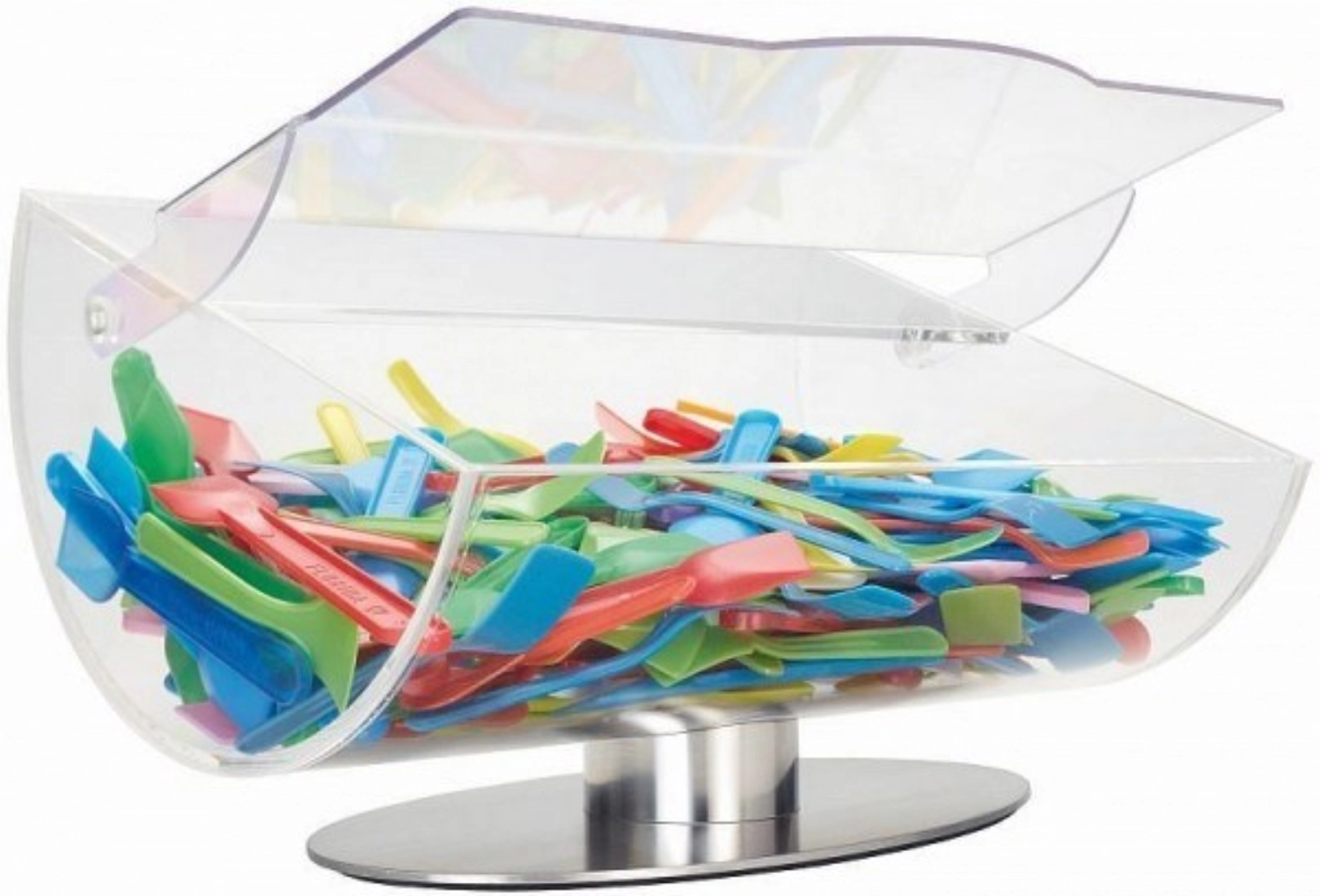 Boîte à cuillères avec couvercle rabattable