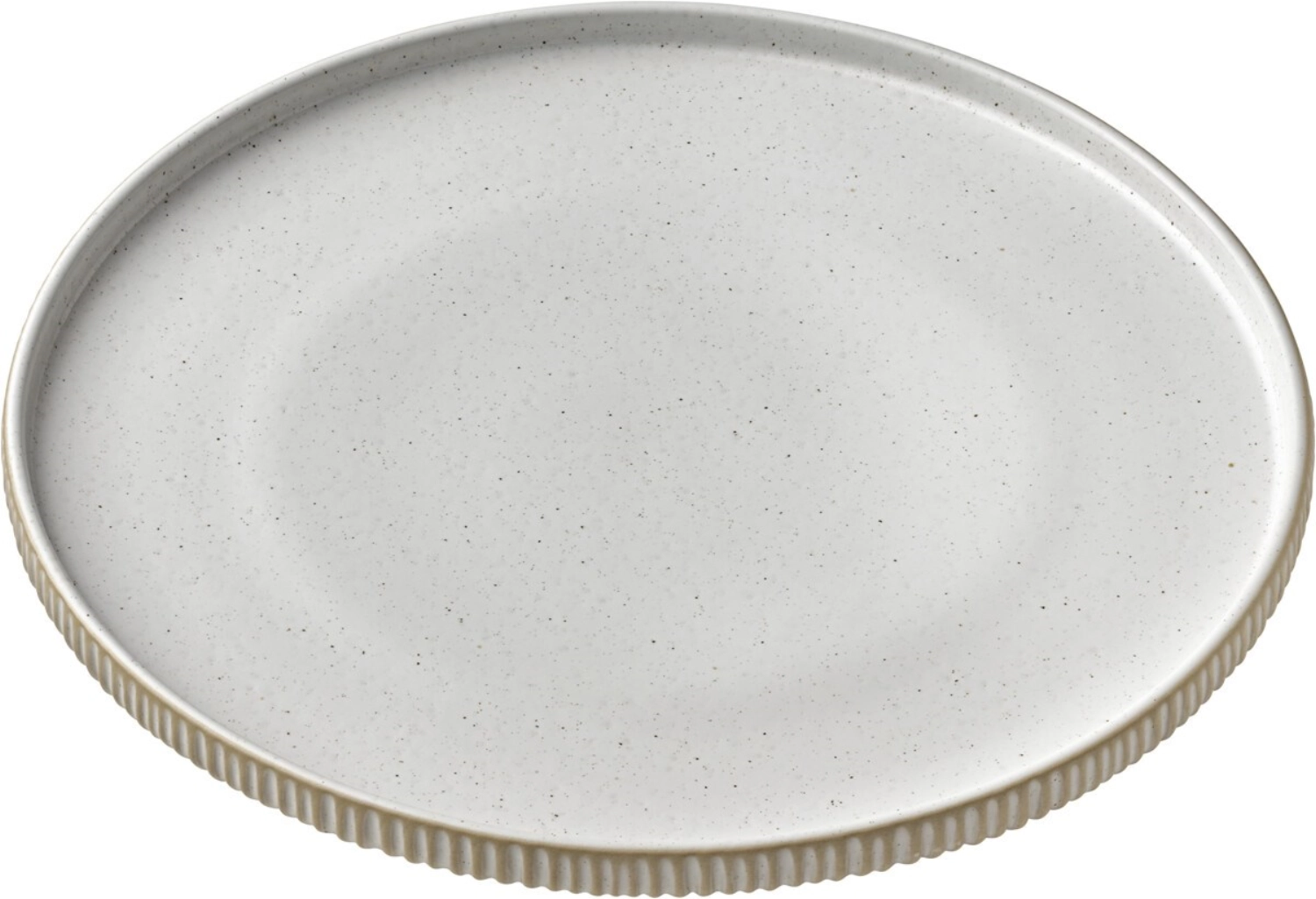 Playground nara assiette plate bord haut relief blanc d27cm