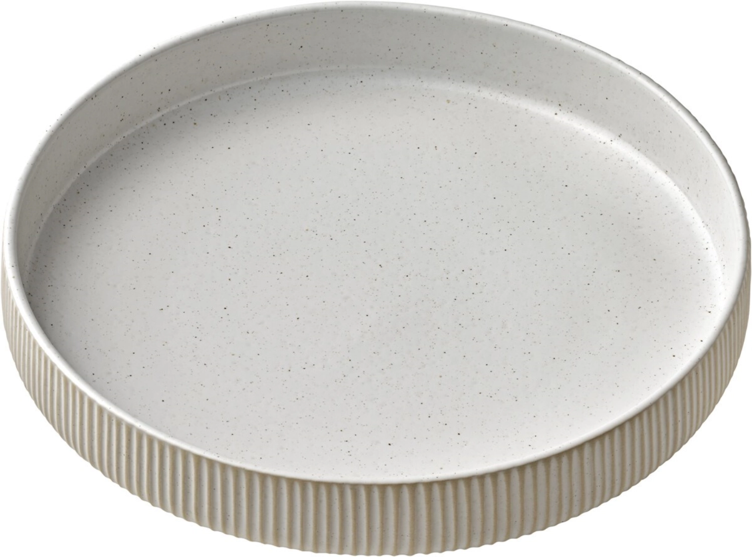 Playground nara assiette creuse bord haut relief blanc d24cm