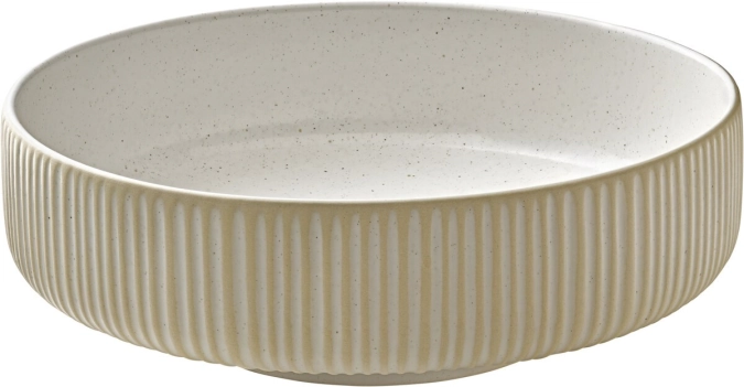 Playground nara plat rond relief blanc d21cm 1.46lt