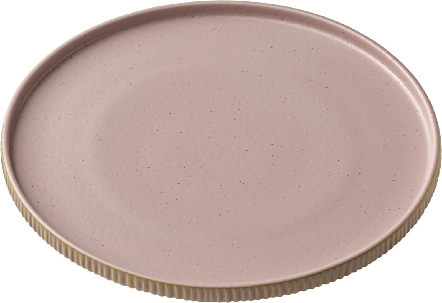Playground nara assiette plate bord haut relief rosé d27cm