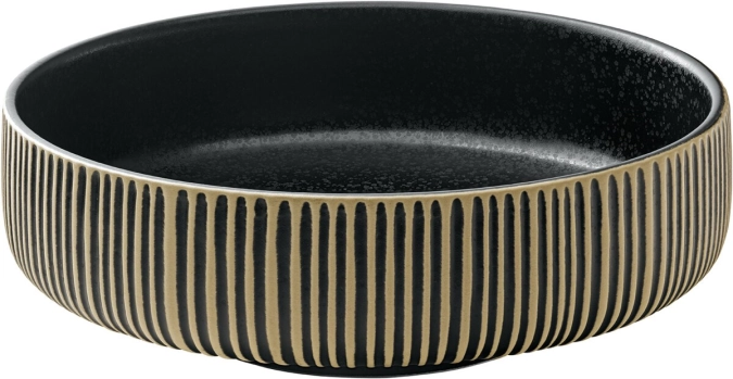 Playground nara bol relief noir blanc d12cm 0.33lt