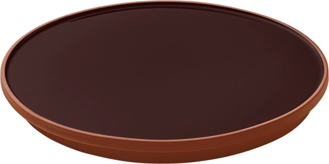 Playground Jardim Assiette plate ronde coupe marron D16cm