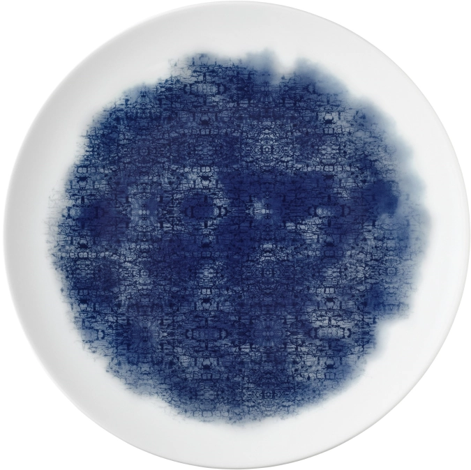 Unlimited Patching Blue Ink Assiette plate ronde coup 15cm