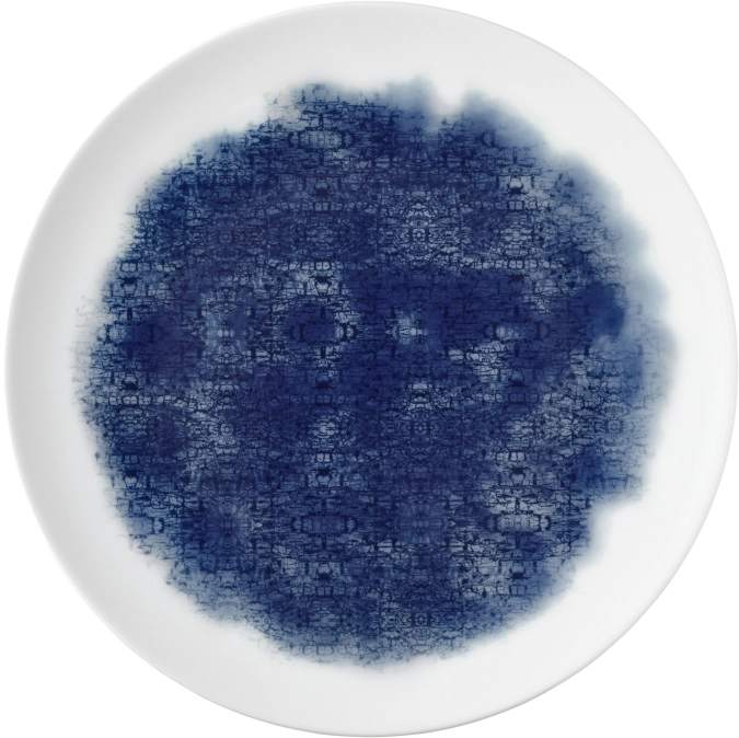Unlimited Patching Blue Ink Assiette plate ronde coup 32cm