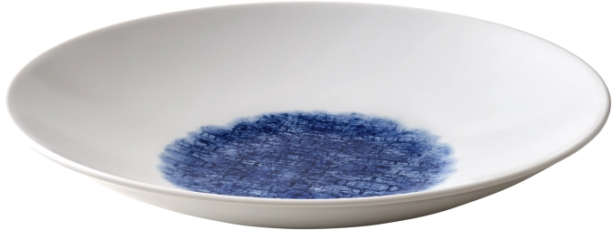 Unlimited Patching Blue Ink Assiette creuse ronde coup 30cm