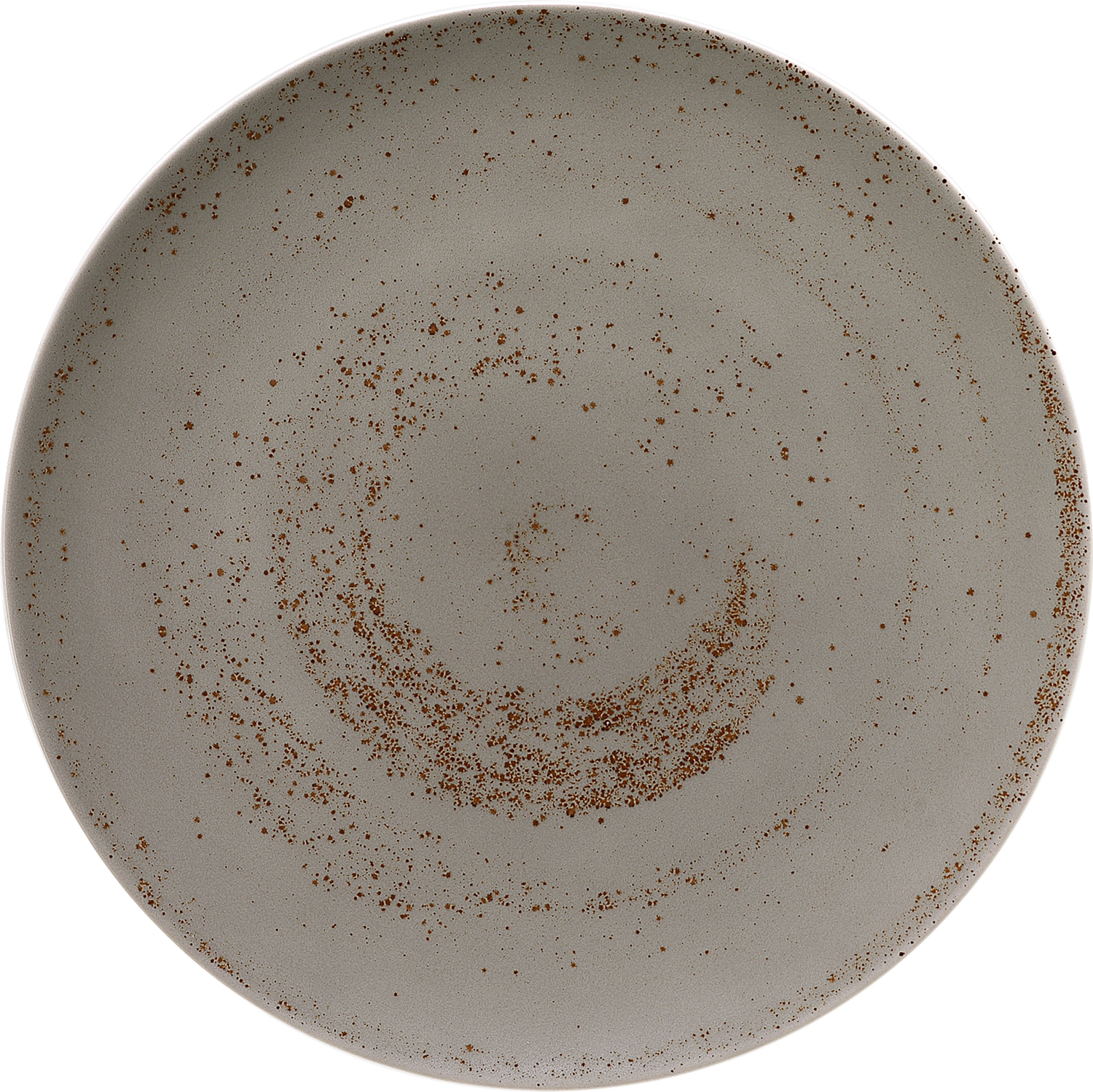 Pottery Unique Lightgrey Teller flach rund coupe 32cm