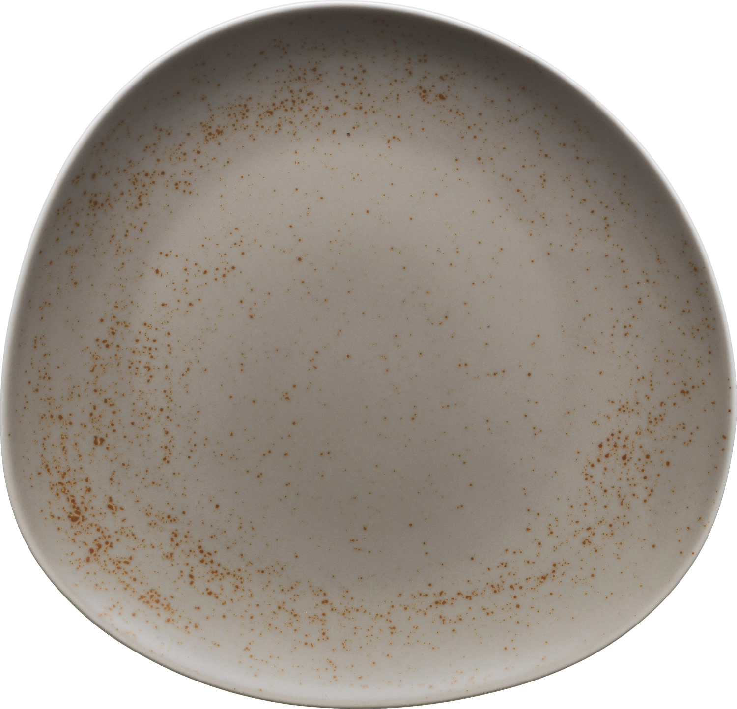 Pottery Unique Lightgrey ass plate asymétrique coup 31cm