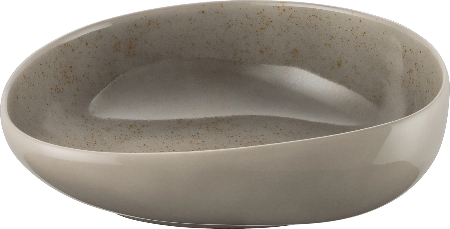Pottery Unique Lightgrey Schüssel asymmetrisch 25cm 1.25lt