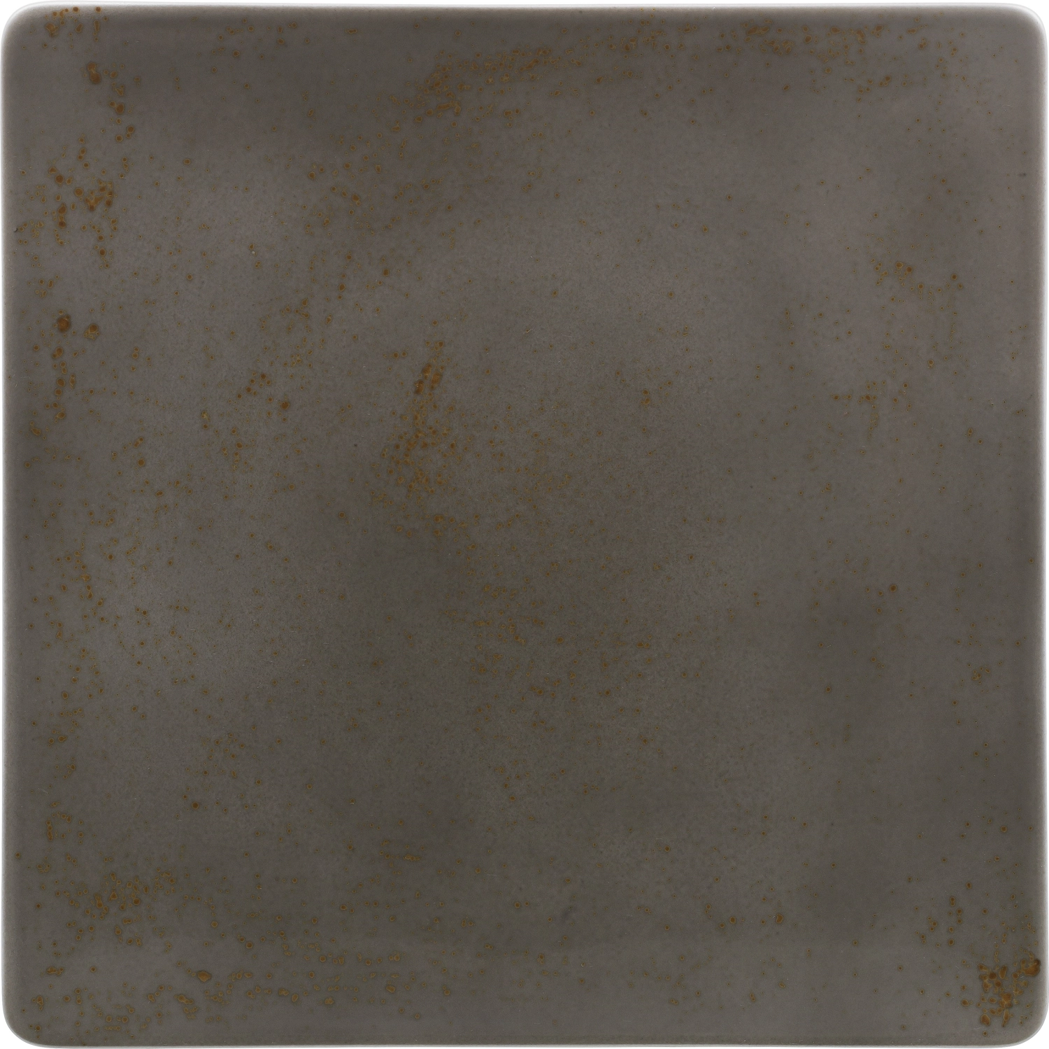 Pottery Unique Darkgrey Teller flach quadratisch coupe 24cm