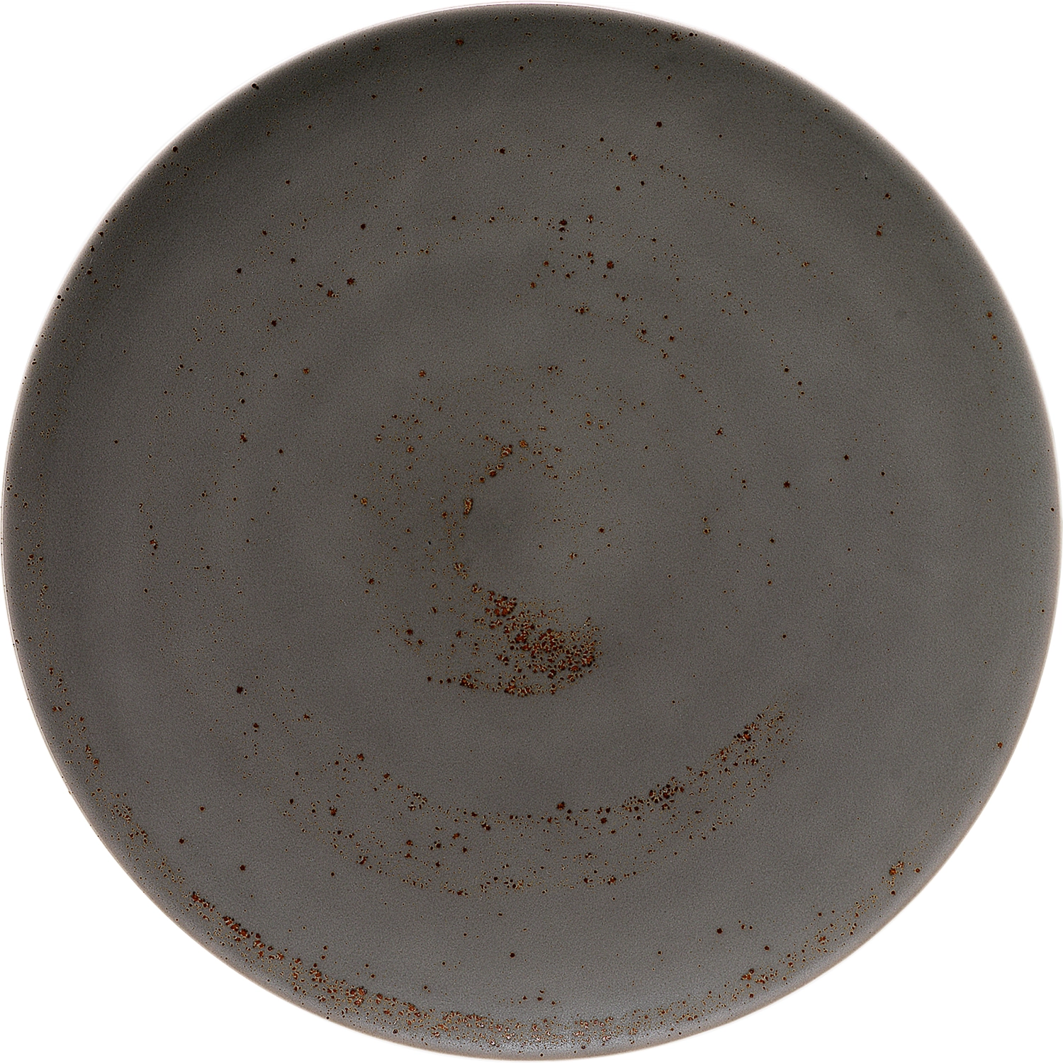 Pottery Unique Darkgrey Assiette plate ronde coupe 28cm