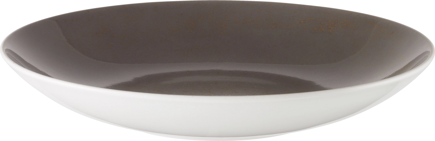 Pottery Unique Darkgrey Assiette creuse ronde coupe 24cm