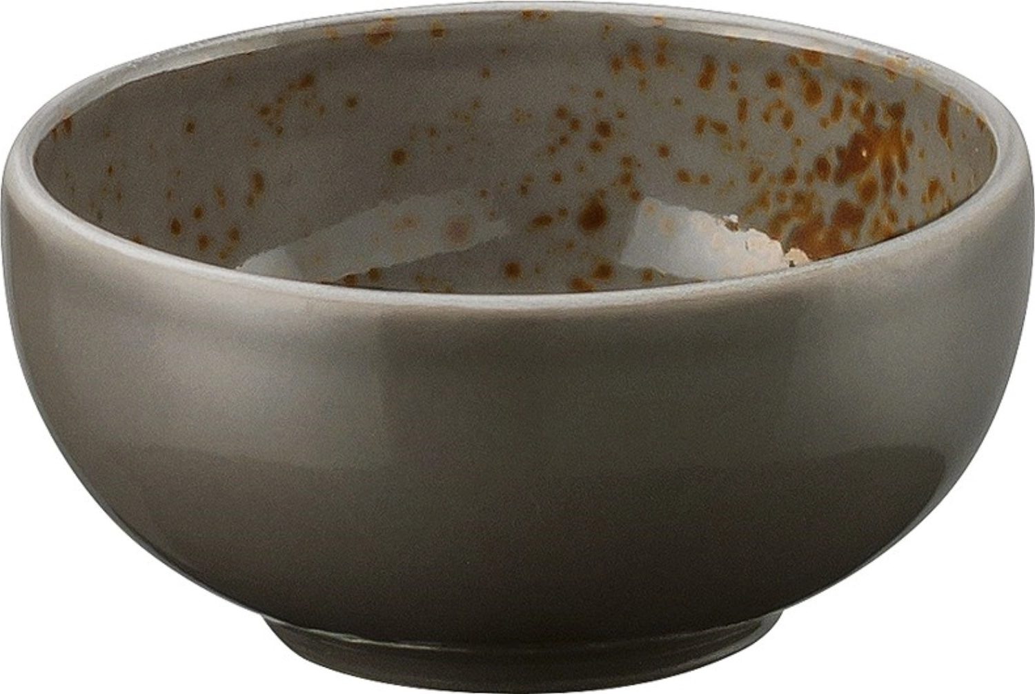 Pottery Unique Darkgrey Bol rond 7cm 0.07lt