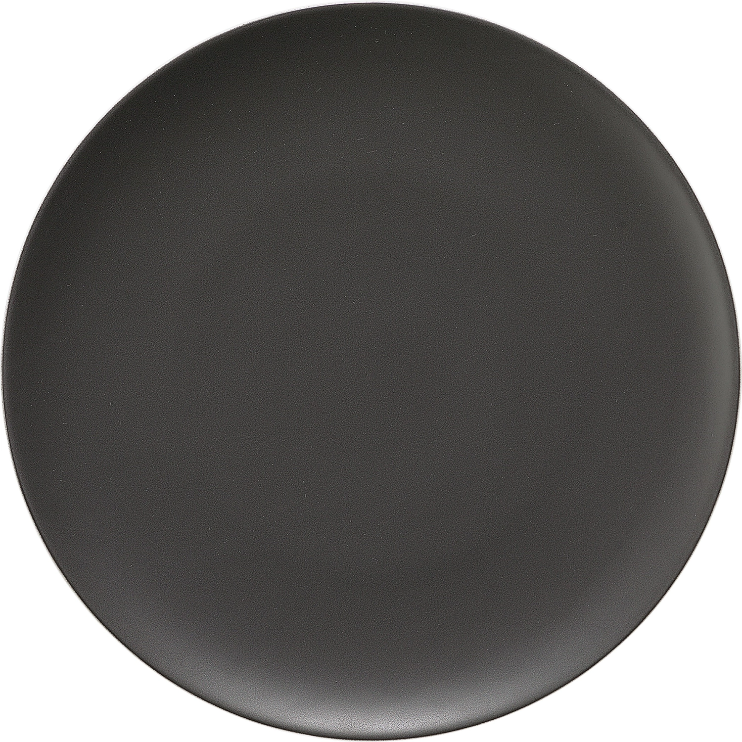 Pottery Frosted Black Assiette plate ronde coupe 15cm