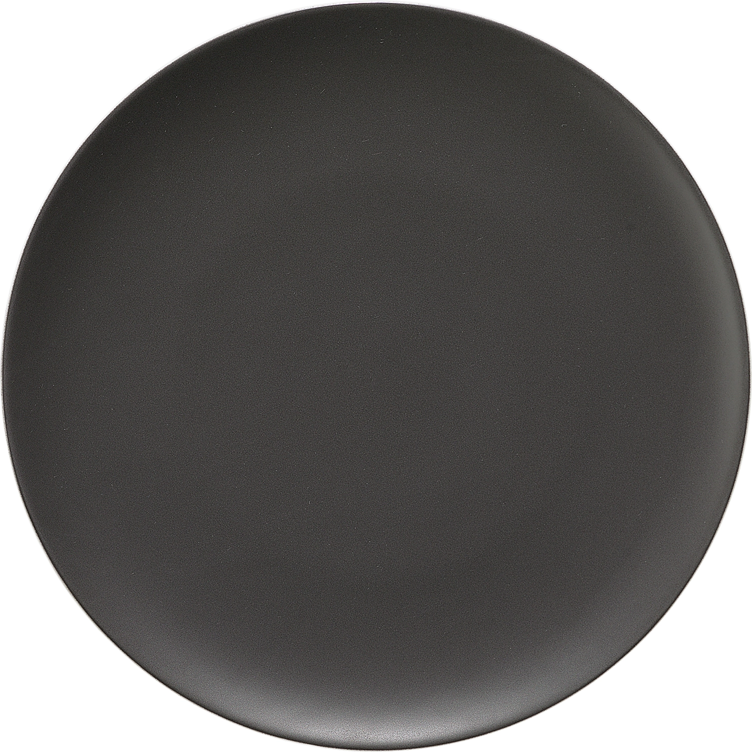 Pottery Frosted Black Assiette plate ronde coupe 28cm