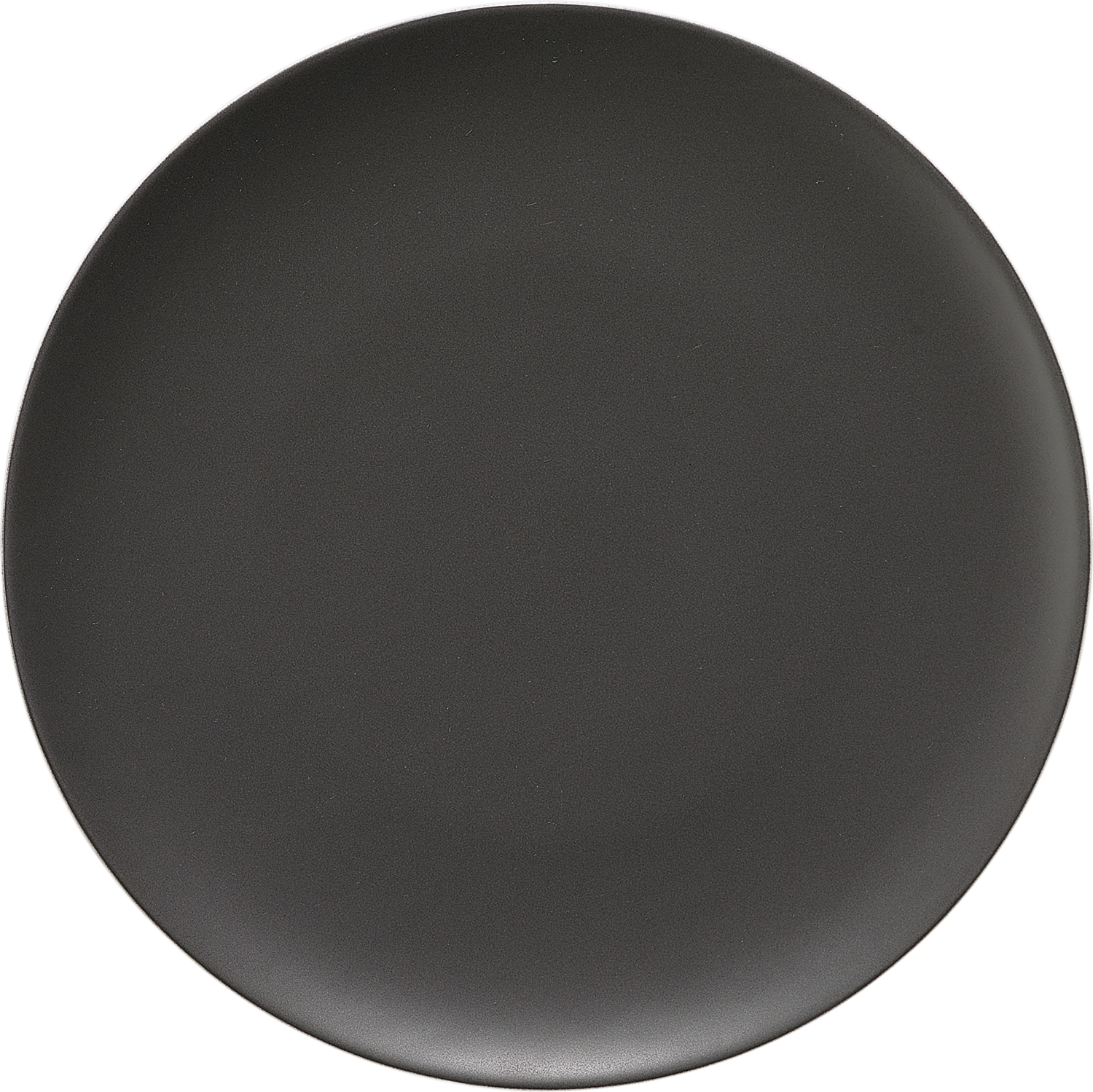 Pottery Frosted Black Assiette plate ronde coupe 32cm