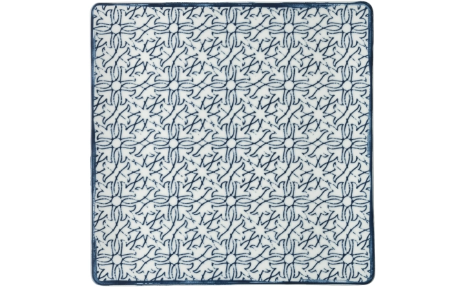 Assiette plate coupe carrée 24 cm