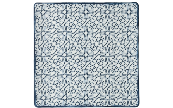 Assiette plate coupe carrée 27 cm