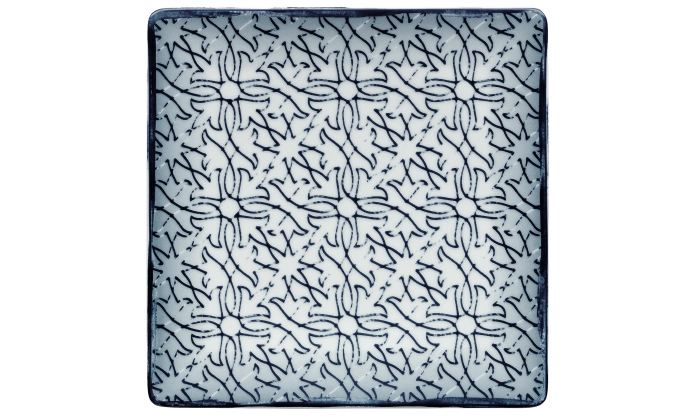 Assiette creuse coupe carrée 24 cm