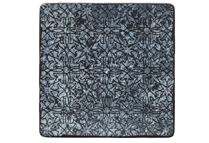 Assiette creuse coupe carrée 24 cm