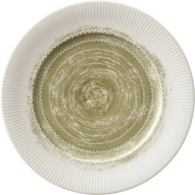 Delight Vibes SPIRIT MOSS Teller flach rd. Fahne Relief 28cm