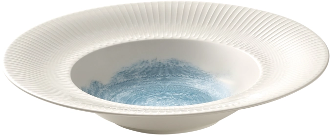 Delight Vibes SPIRIT RAIN Teller tief rund Fahne Relief 24cm