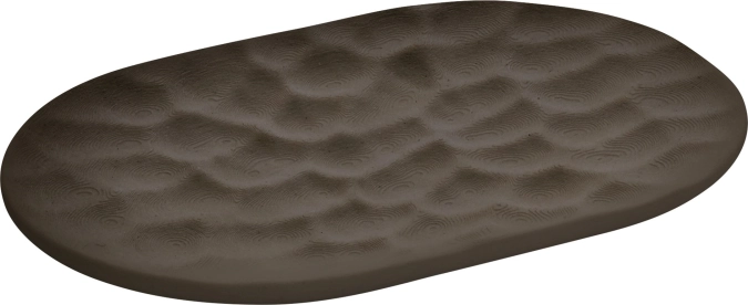 Carved platter oval 18x12cm