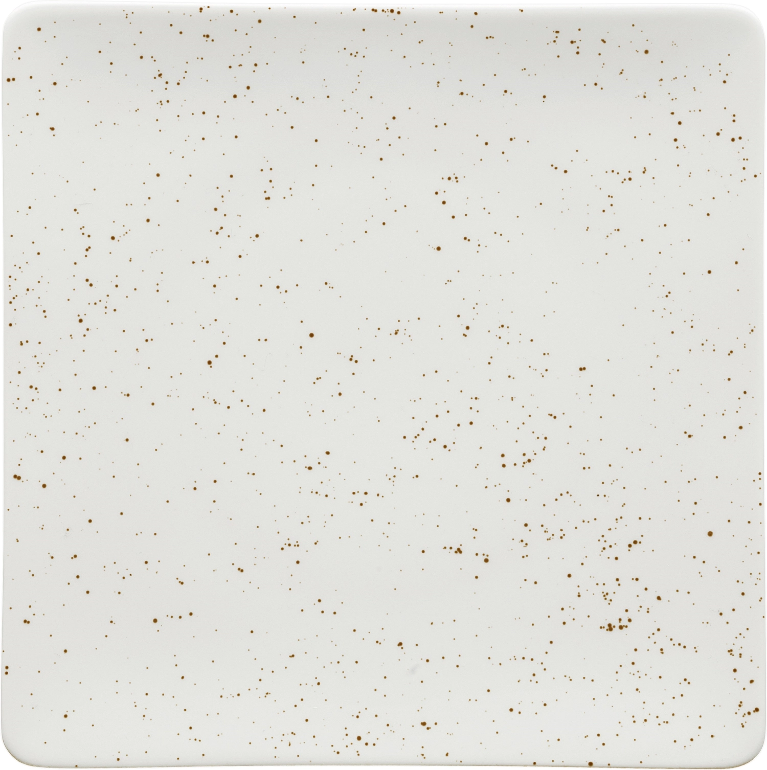 Pottery Unique white Assiette plate carrée coupe 24cm