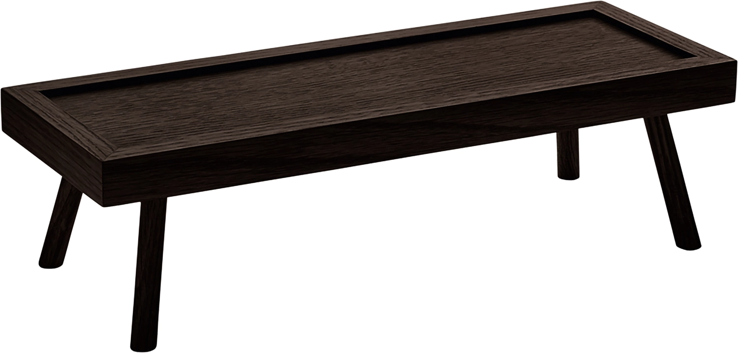 Playground présentoir loft wengé 36x13cm sur pieds 8cm