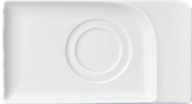 Fine Dining Setplatte Doppelspiegel 20x11cm