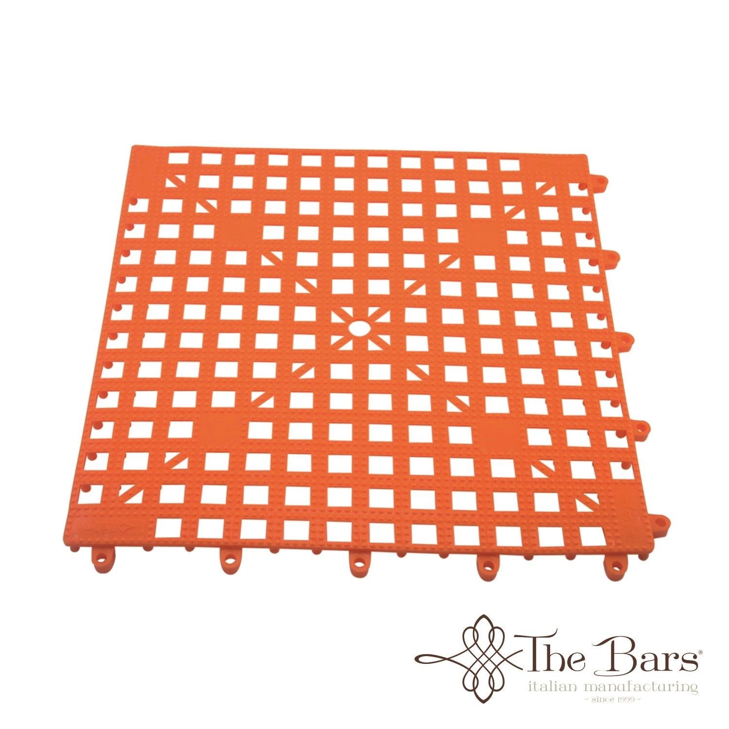 Tapis interlocking orange