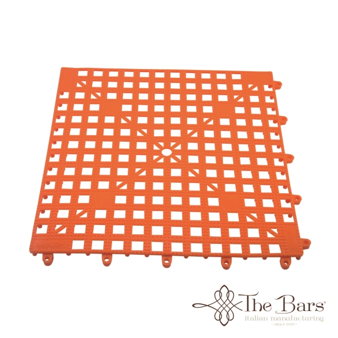 Tapis interlocking orange