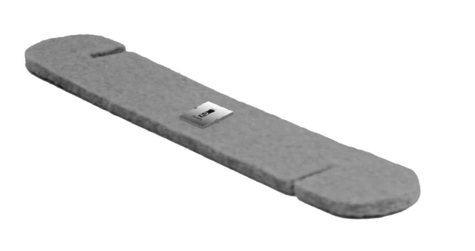 Attrape-gouttes en feutre et acier inoxydable, gris