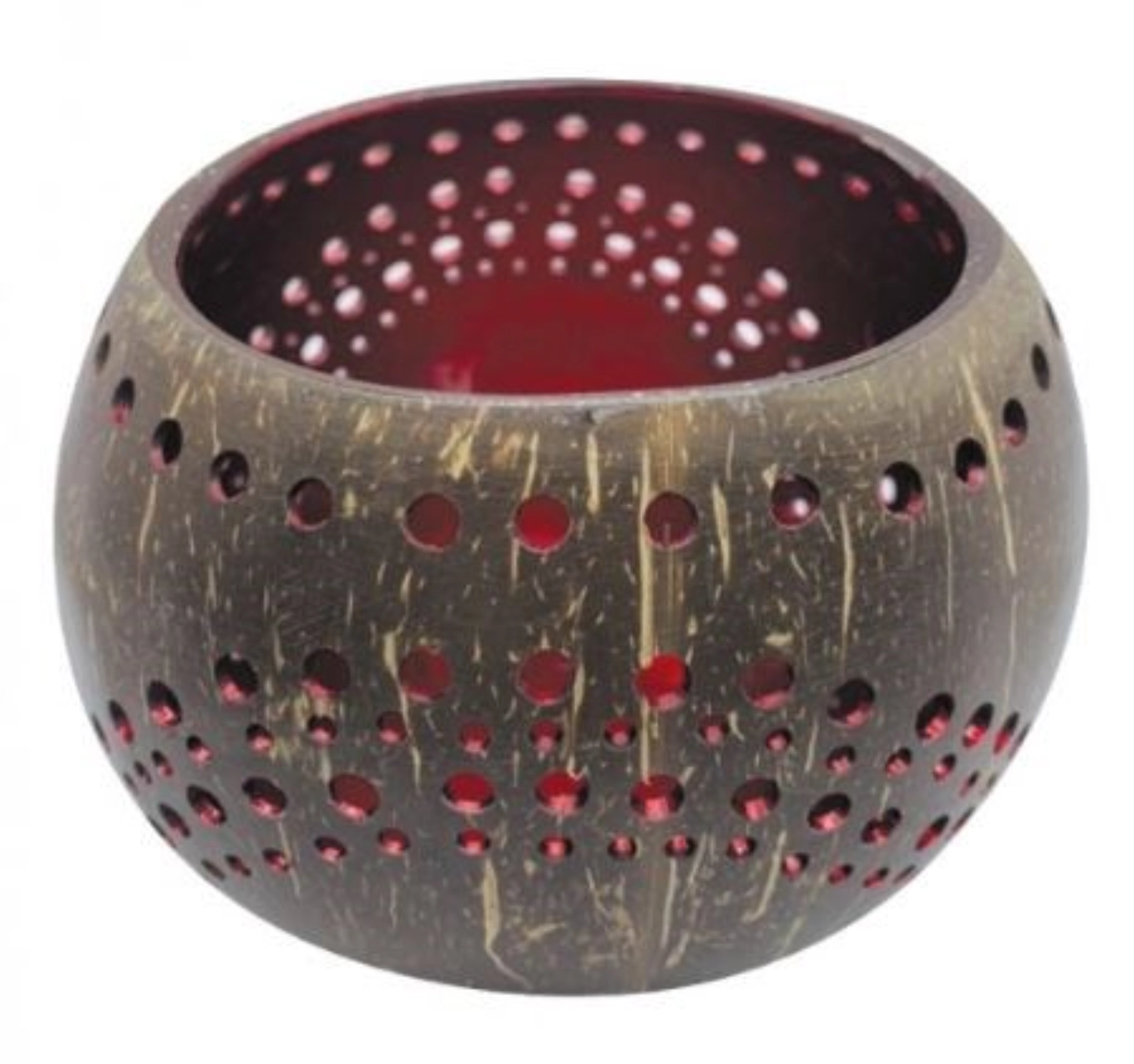 Porte-bougie à chauffe-plat Noix de coco