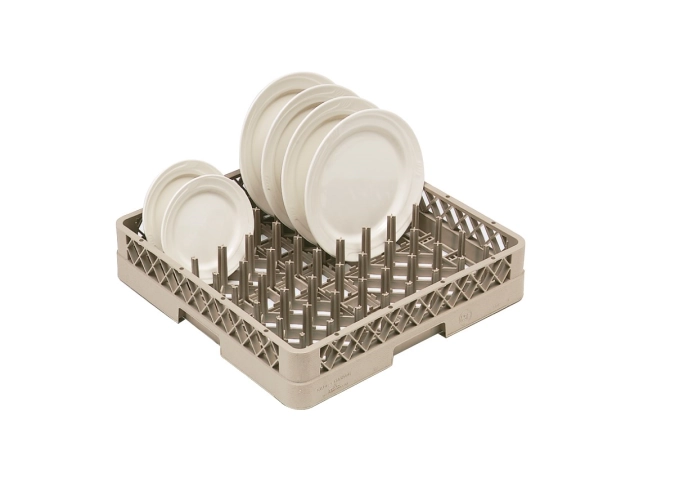 Panier d'assiettes hauteur des doigts 7.3cm beige 50x50x10cm