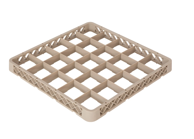 Rehausse p. panier à verres 25 compartiments H4cm beige