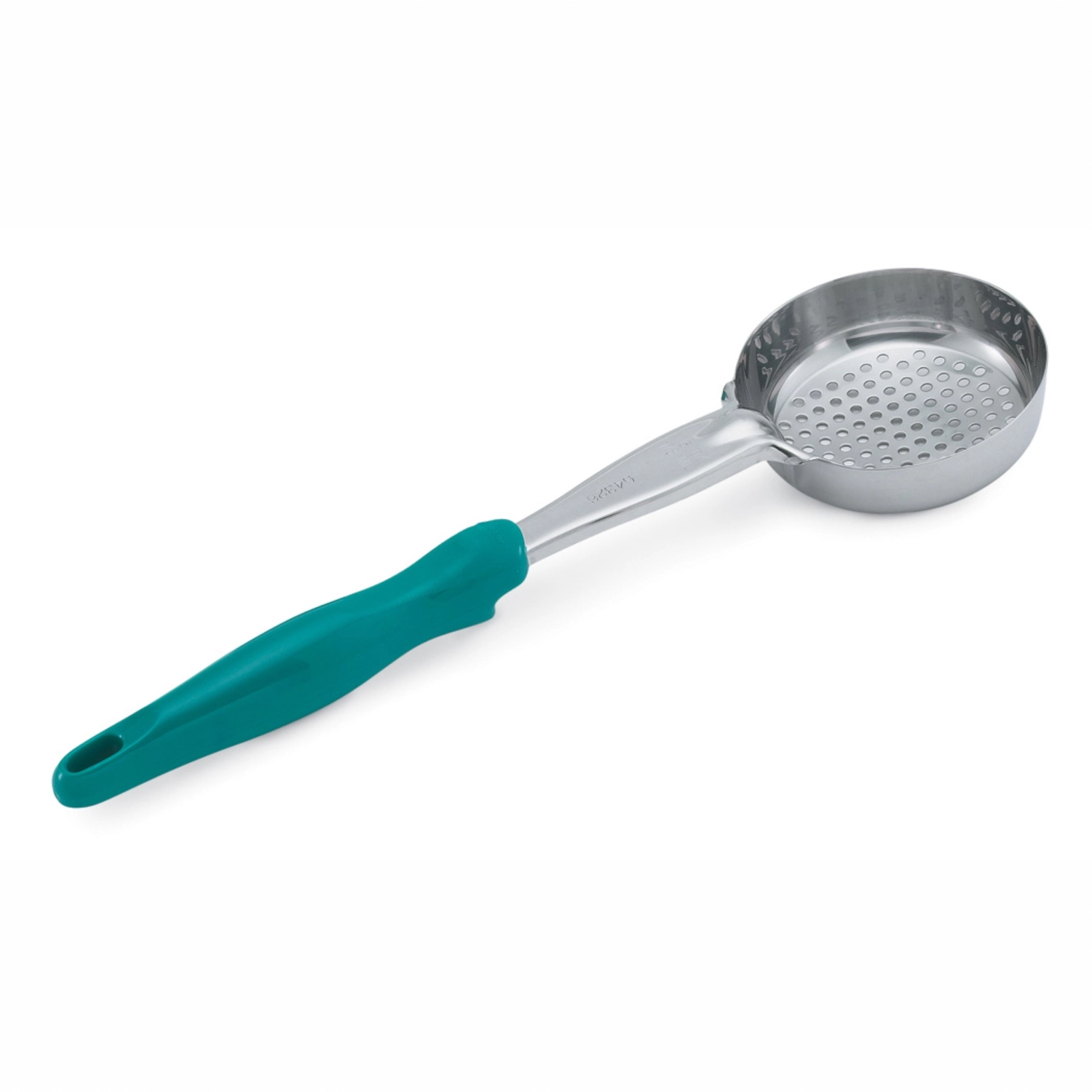 Louche ronde perf manche vert Ø9.3cm L35cm 175ml