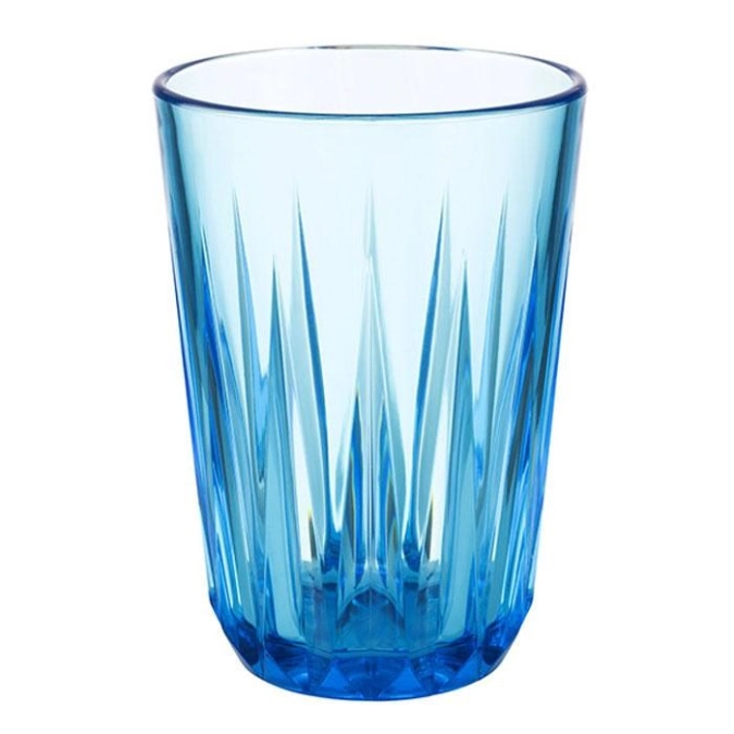 Gobelet crystal bleu d8cm h12.5cm, 300ml
